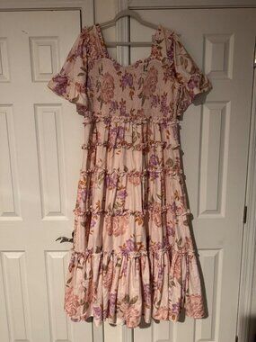 JessaKae Senna Dress in Mauve Pink 3XL floral